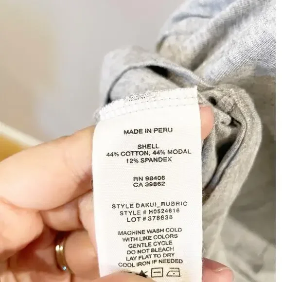 NEW Theory Dakui Knotted T-Shirt Dress Short Sleeve Casual Gray K350 Size Small - Picture 5 of 7